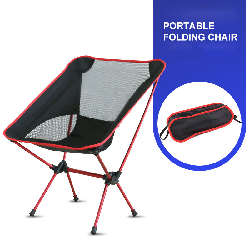 Ultra-Light Outdoor Folding Chair High Load Aviation Aluminum Alloy Chair Camping Portable Beach Hiking Picnic Fishing Chair