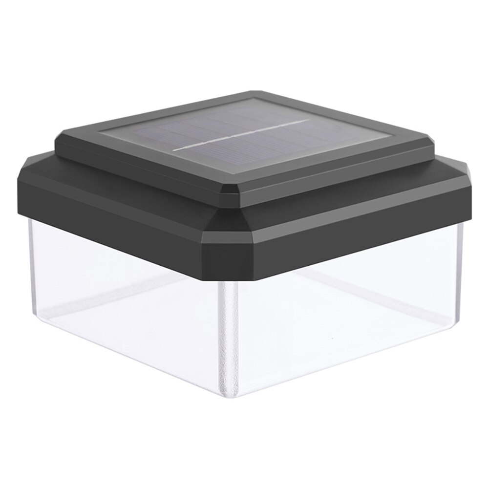 Vanntett 8 led solar søyle lampe utendørs gjerde gårdsplass villaer søyle lys led spot lys hage sti landskap lys