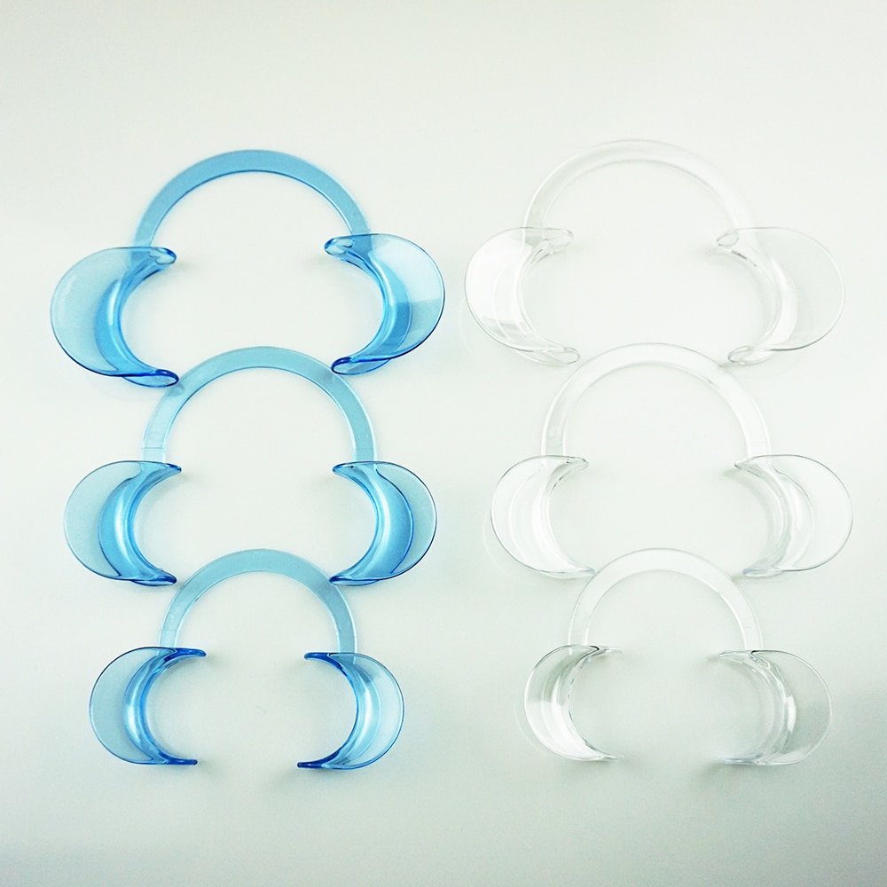 20 pcs C Shape Mouth Opener Elastic Dental Tools Cheek Retractor Mouth Spreader Lip Oral Support Dentist Materials
