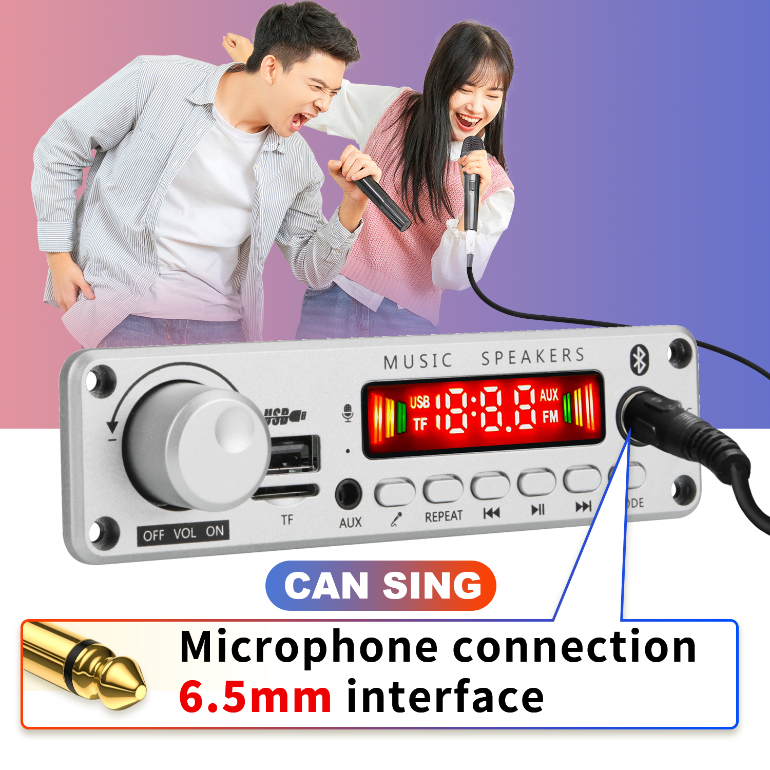 NEUE 200W Verstärker Bluetooth DIY MP3 WAV Decoder Board DC 12V 100W Drahtlose Auto USB MP3 Player TF Karte Slot USB FM mit Mikrofon