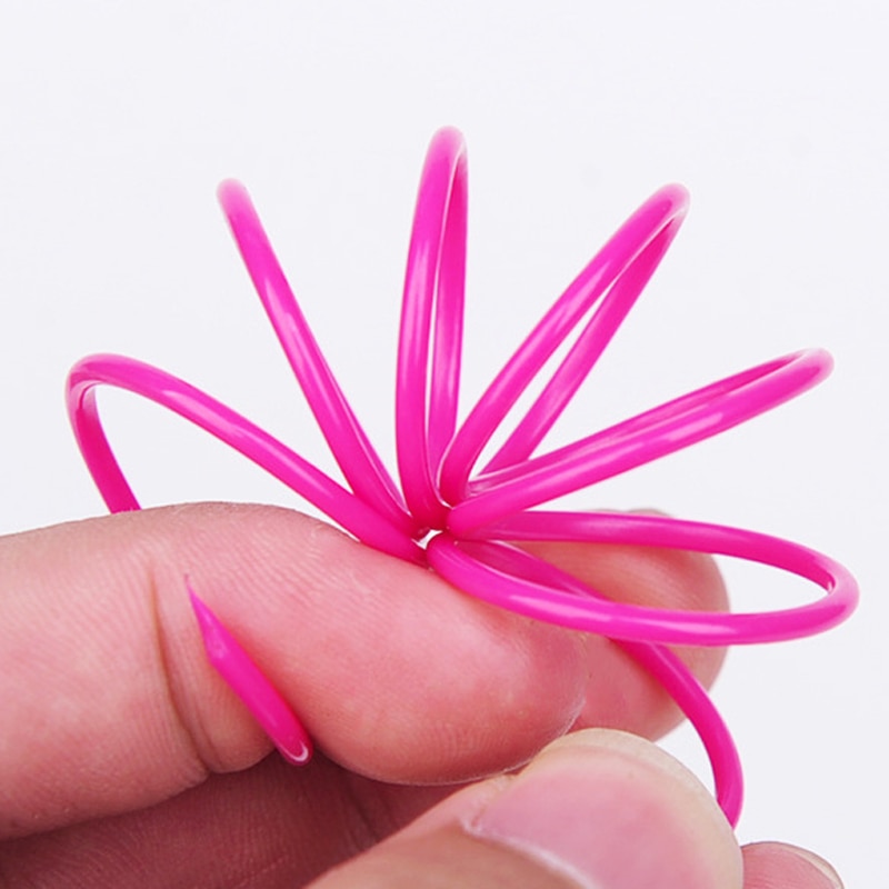 20PCS Plastic Spring Cat Toy Colorful Bounce Spring Cats Pet Toys