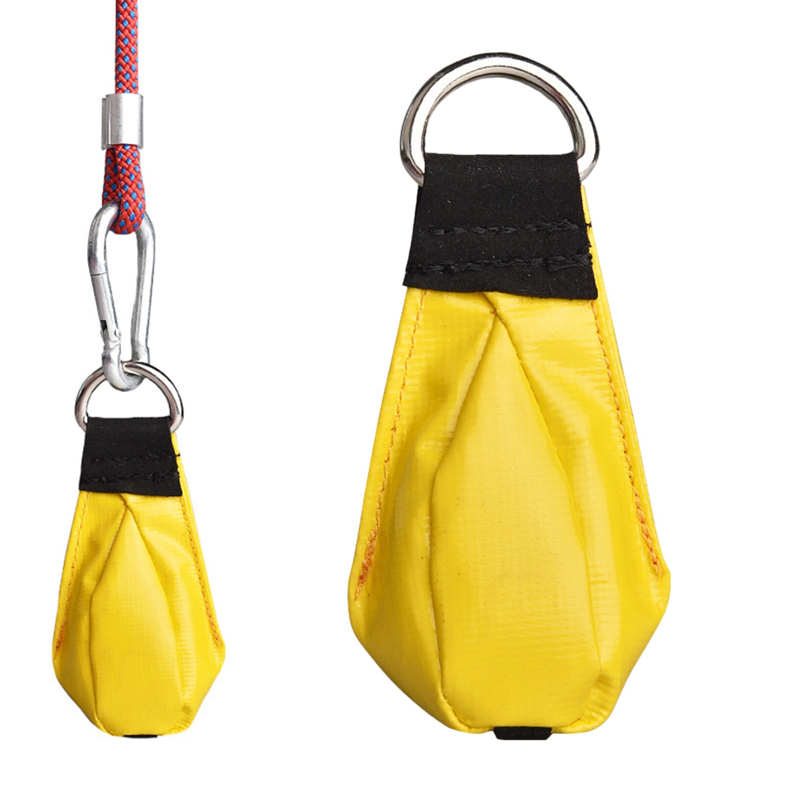210G Rock Climbing Throw Bag Arborist Tree Rigging Rope Work Weight Bag Tree Climbing Working Mountaineering Gear: Yellow