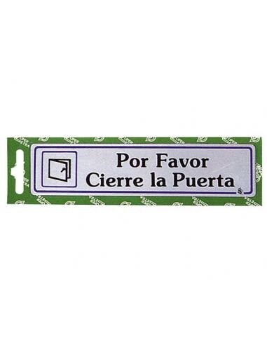 WOLFPACK Rotulo "Por Favor Cierre La Puerta"