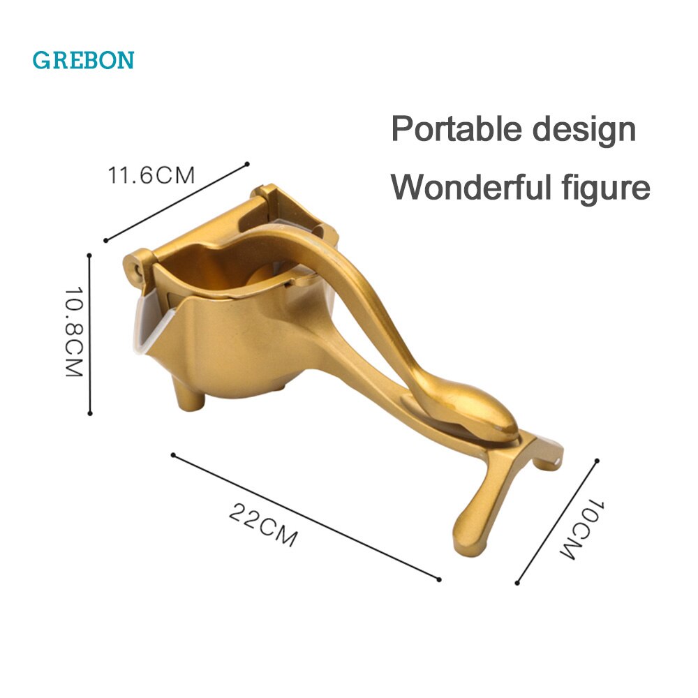Handmatige Juicer Hand Rvs Fruitpers Draagbare Mini Citruspers Oranje Aluminium Keuken Gereedschap Quick Sap Pro
