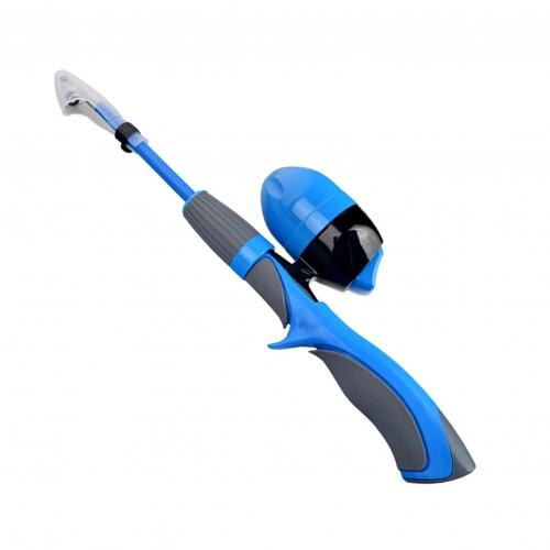 Kids Telescopic Fishing Pole Pod All-in-One Reel Line Kit for Youth Beginners: Blue