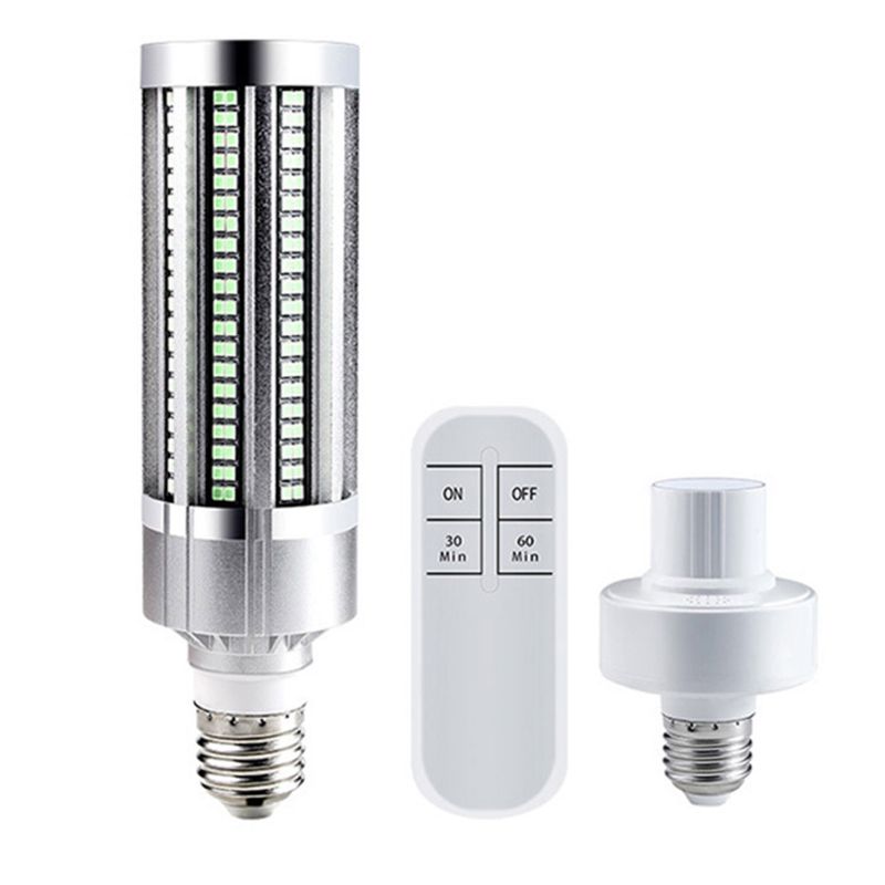 60W UVC Germicidal Light Ozone UV Ultraviolet Sterilizing Corn Bulb Lamp E26/E27 M2EE: 2