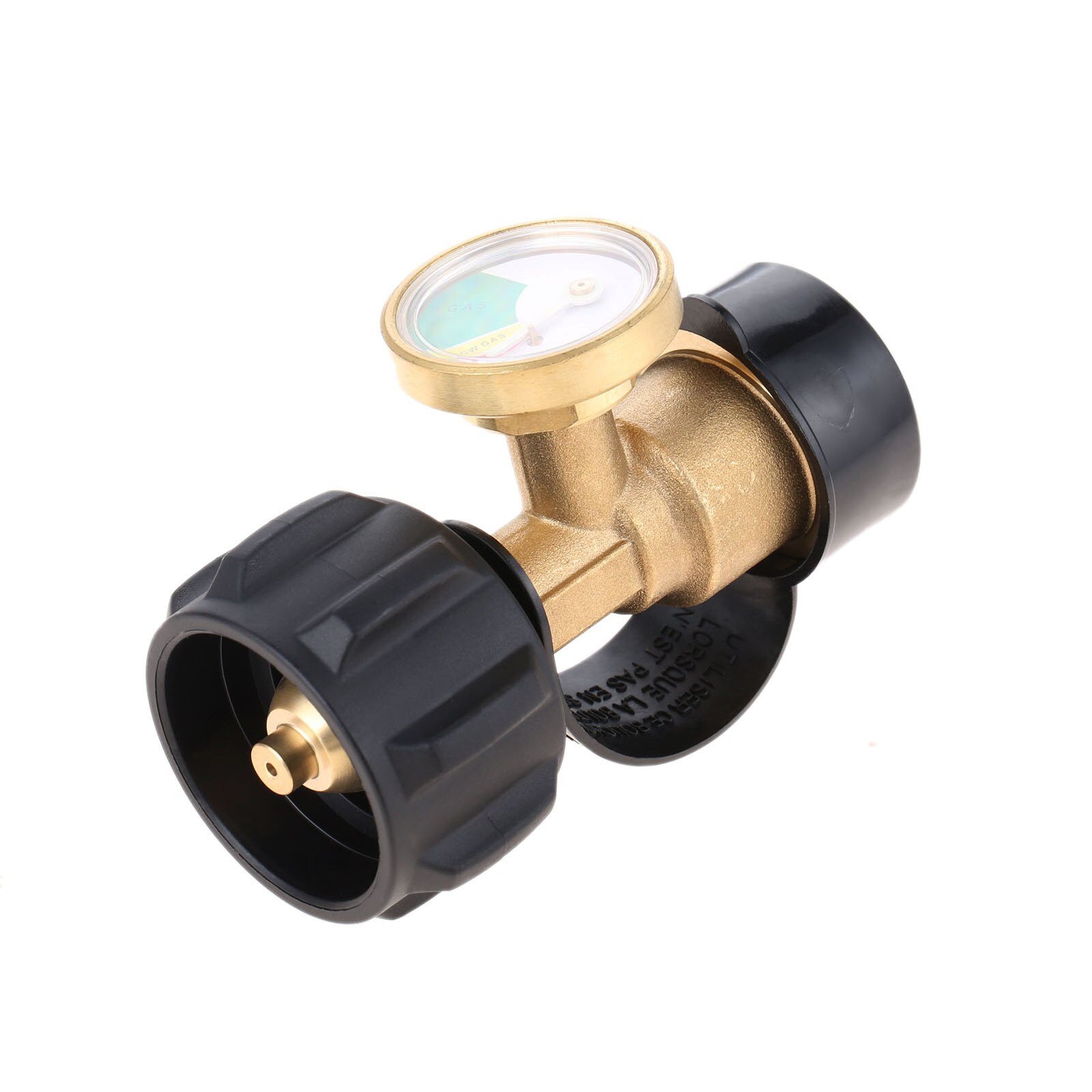Solid Brass&amp;ABS Propane Tank Gauge Level Indicator Leak Detector Gas Pressure Meter Universal for RV Camper Cylinder BBQ