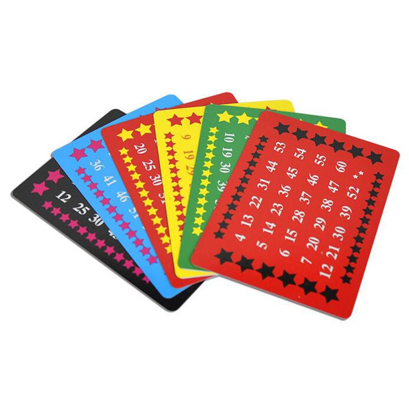 1 Set Perspective Cards Calculation Telepathy Test Card Set Close Up Magic Tricks Props Magician Toys For Children Christmas