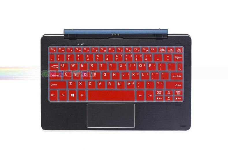 For Cube iWork 10 Windows 10+Android 5.1 Flagship Silicone laptop keyboard protector cover CDK-05 skin For Cube iwork10 10.1inch: red