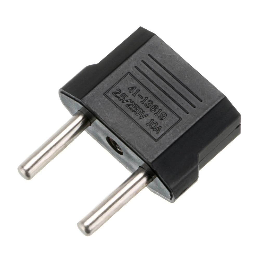 1 stks Universele US naar EU Plug Adapter VS toEuro Europa Reislader Adapter Plug Stopcontact Converter 2 Ronde Socket input Pin