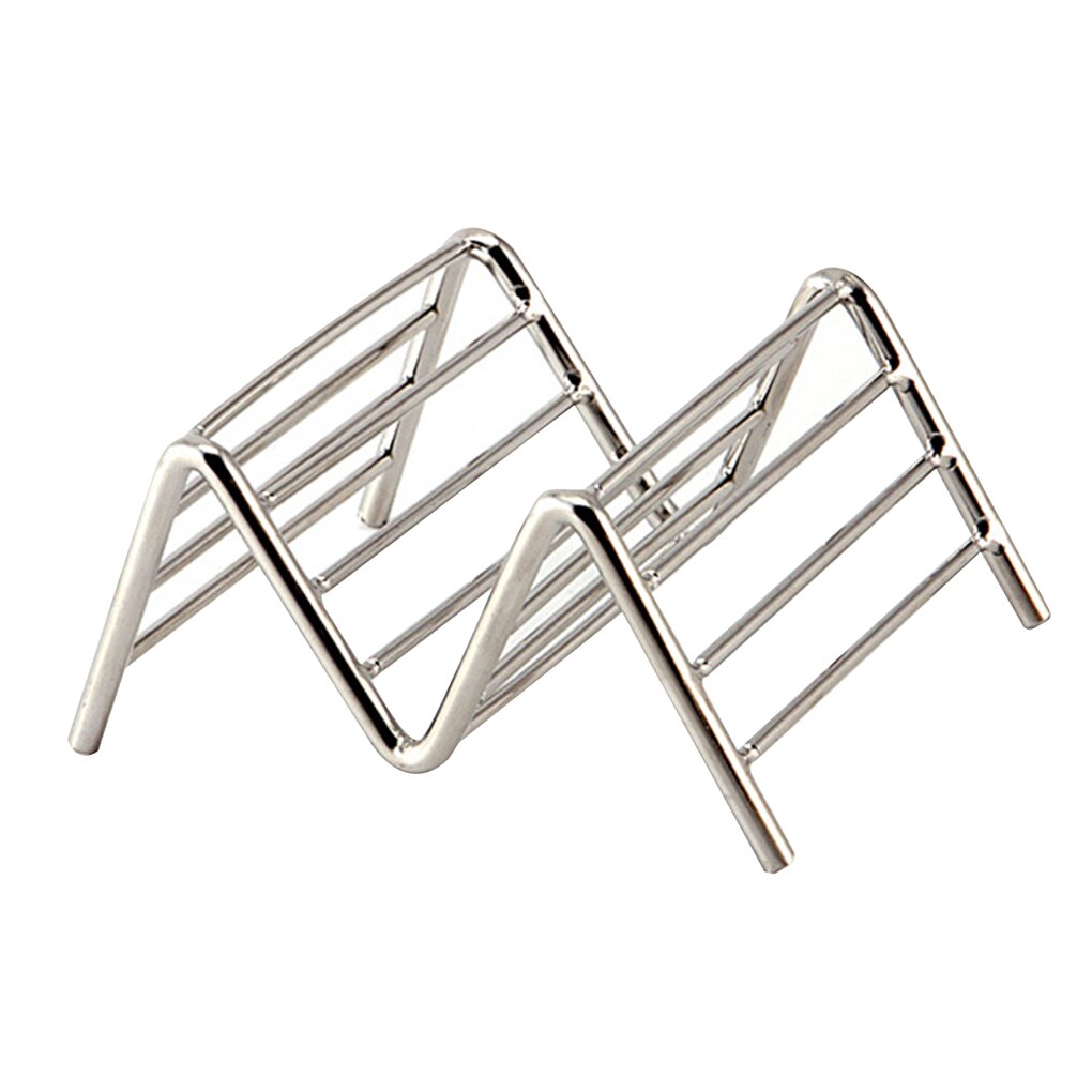 Brand Taco Holder Taco Stand Stainless Steel Rustproof Rack Bracket Tray Style for Baking Dishwasher: NO.1