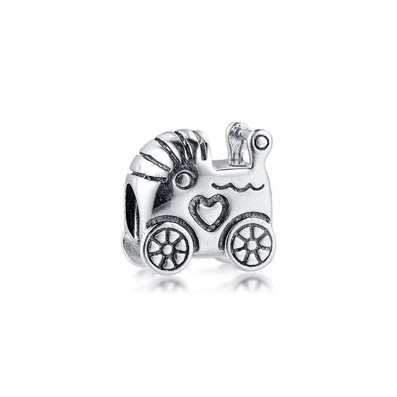 Ckk Royal Crown Charm 925 Sterling Zilveren Kralen Voor Sieraden Maken Diy Sieraden Voor Vrouwen 02W099: Baby carriage