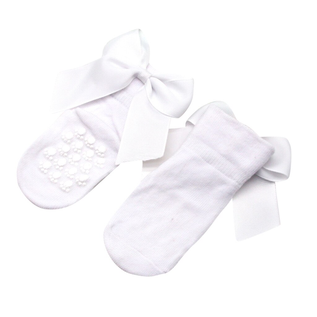 JAYCOSIN Nuovi Bambini Più Piccoli Delle Ragazze Grande Arco Alti Al Ginocchio Lunghi di Cotone Morbido Del Bambino Del Merletto Calzini E Calzettoni Principessa Dolce Dress Up Calzini E Calzettoni