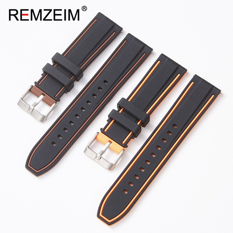 Premium Siliconen Horloge Band Quick Release Rubber Horloge Band 20Mm 22Mm 24Mm Horloge Band Horloge Vervanging Horlogeband groen