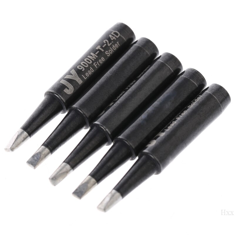 5 Pcs Lead Free Solder Soldering Tip 900M-T-2.4D For Hakko Saike 936 852d+ 909D ESD