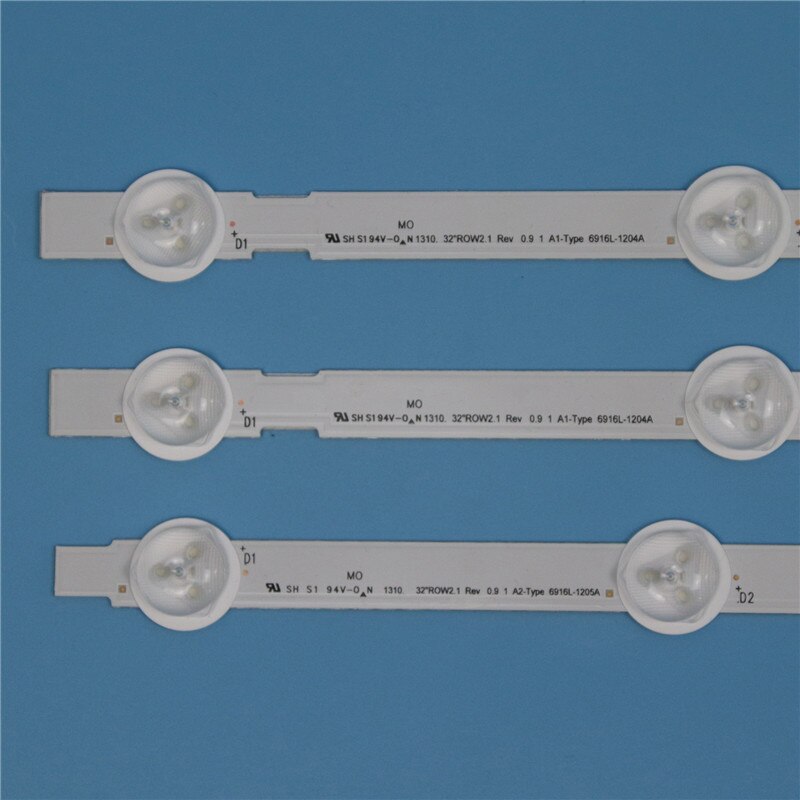 LED Array Bars For LG 32&#39;&#39; ROW2.1 Rev 0.9 A1 A2 6916L-1106A 6916L-1205A 32LN530B-UA LG32LN530B TV Backlight LED Strip Lamps Band