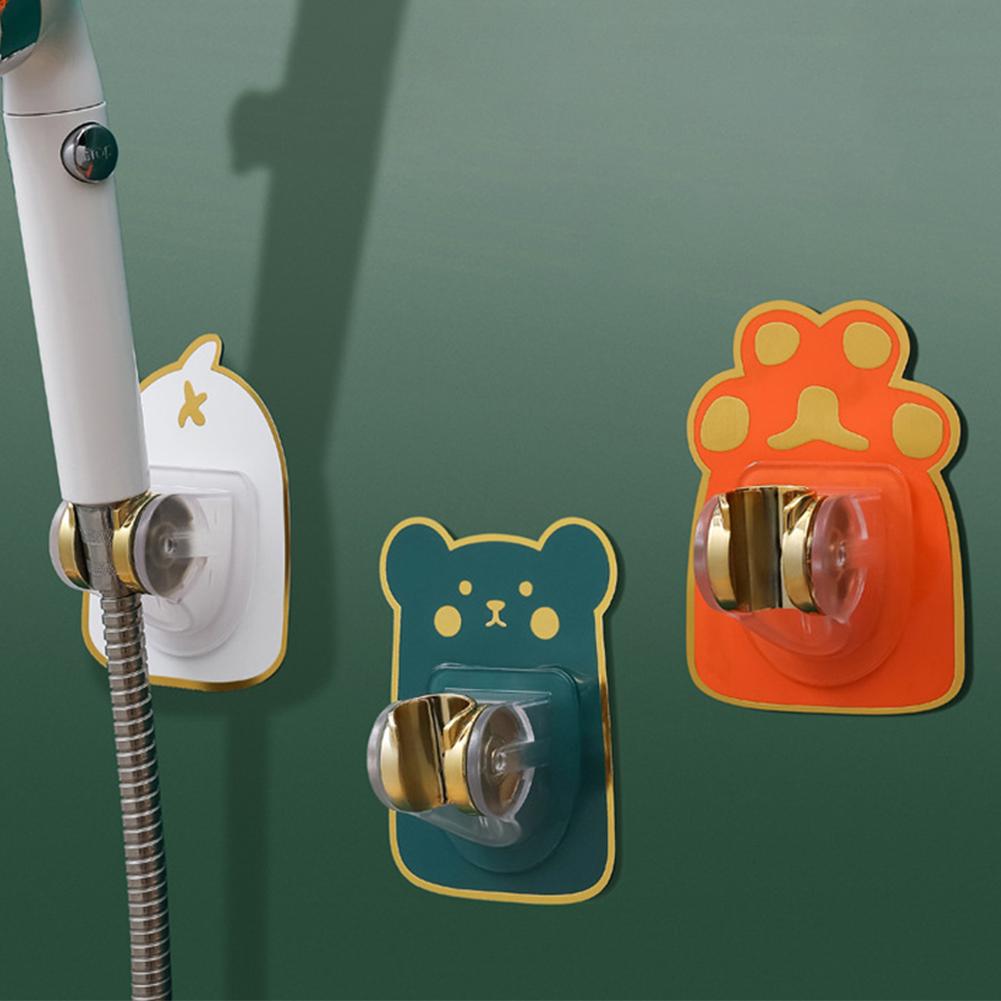 Support mural réglable à 360 ° pour pommeau de douche, pomme de douche en plastique, support de dessin animé, accessoires de douche, Y7A0