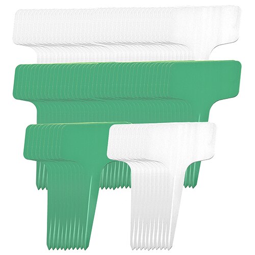Handheld Soil Blocker 2-Inch Seedling Soil Block Maker with Dibbles Dibbers 50pcs Reusable Plant Label Marker for Garden Prep: 50pcs white green