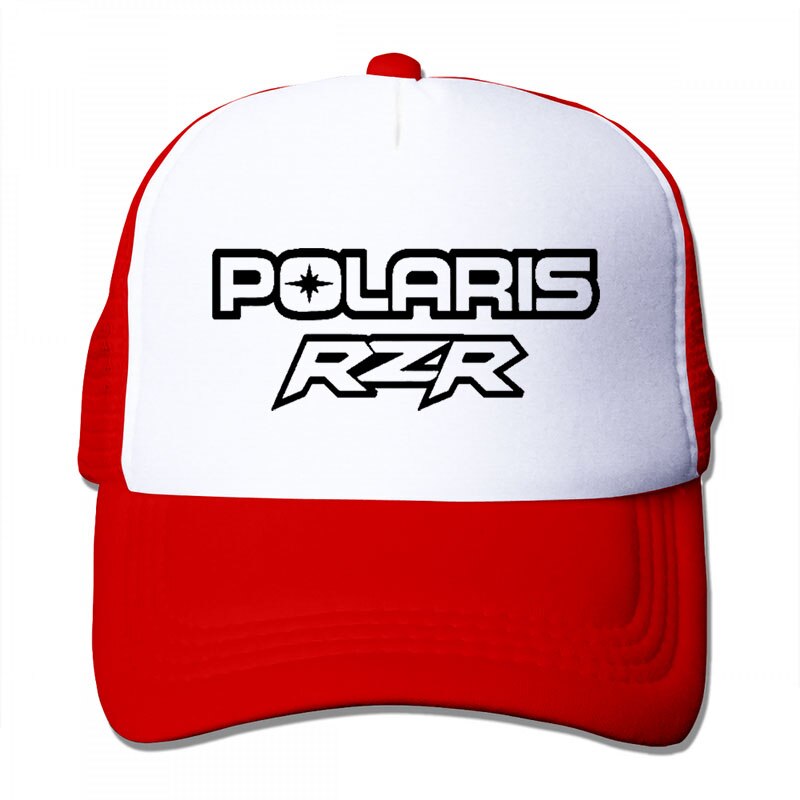 Polaris Rzr Utv 1 berretto Da Baseball delle donne degli uomini Trucker Cappelli di modo cappuccio regolabile: 3-Red