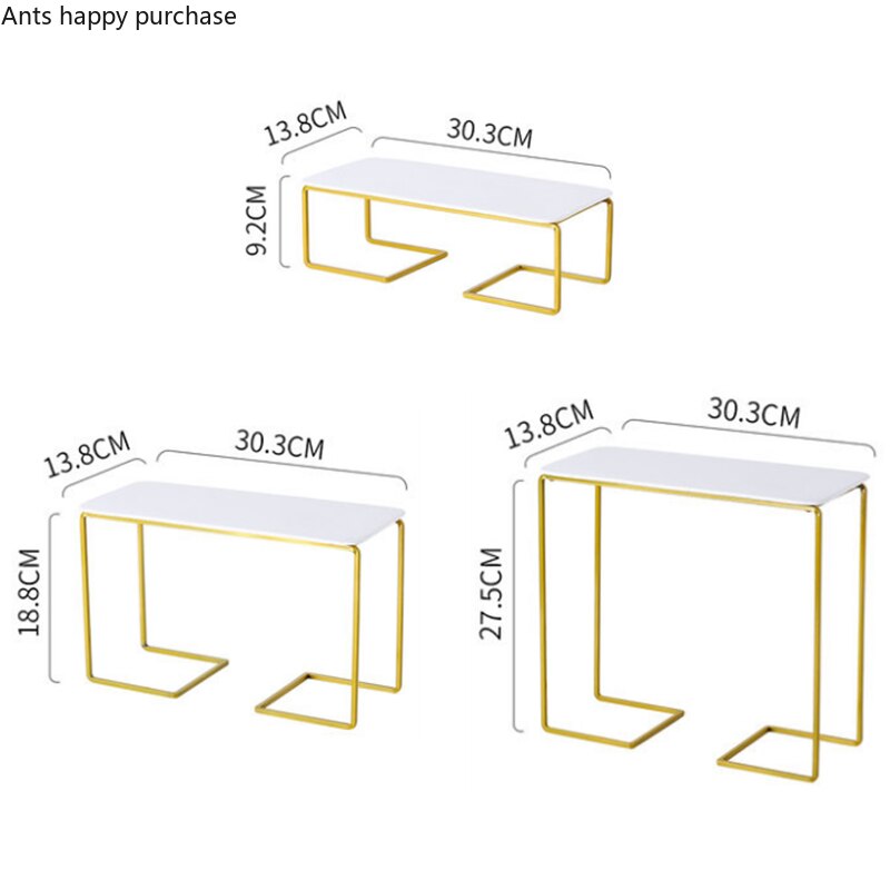 Golden Wrought Iron Cake Stand White Ceramic Plate Cake Pan Snacks Dessert Plate Display Stand Banquet Desktop Decorative Frame