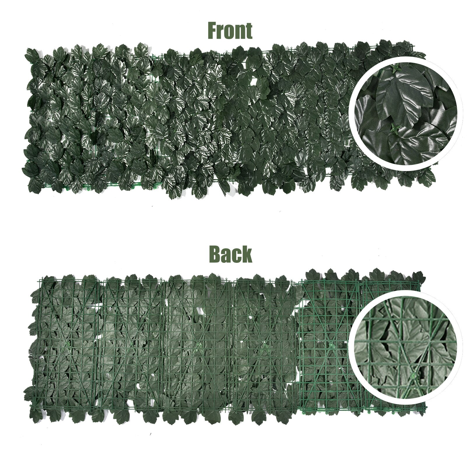 Artificial Leaf Garden Fence Screening Roll UV Fade Protected Privacy Artificial Wall Landscaping Ivy Garden Fence Panel 1X3M