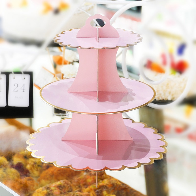 Cake Stand Display Tower 3-Layer Cupcake Stand Food Display Stand Cake Stand Wedding Decoration Birthday Party Favor
