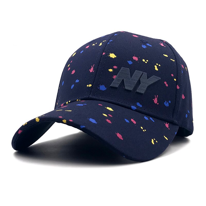 Baseballkappe mit frühlingsmotiv, Graffiti-farbflecken, damen-snapback- #39 , Trend-herren-draussen-visierkappe, Hüfte-hüpfen-kappe