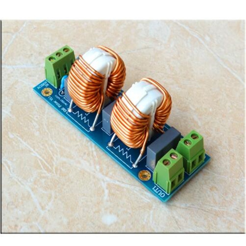 Power Supply Filter Two levels Inductance Filter 18A EMI Filter Borad for Speaker Protection Pre-amp amplifier DIY Kits