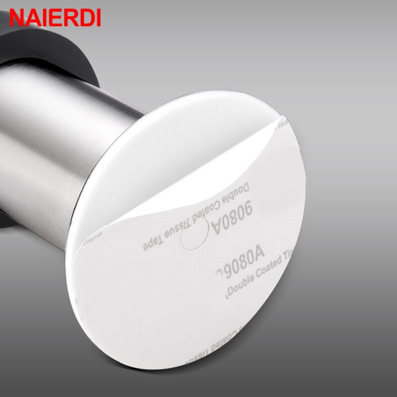 NAIERDI Gummi Tür Stopper Edelstahl Tür Schutzhülle Pad Zauberstab Schutz Anti-kollision Tür Halfter Tür Stoppt Hardware-