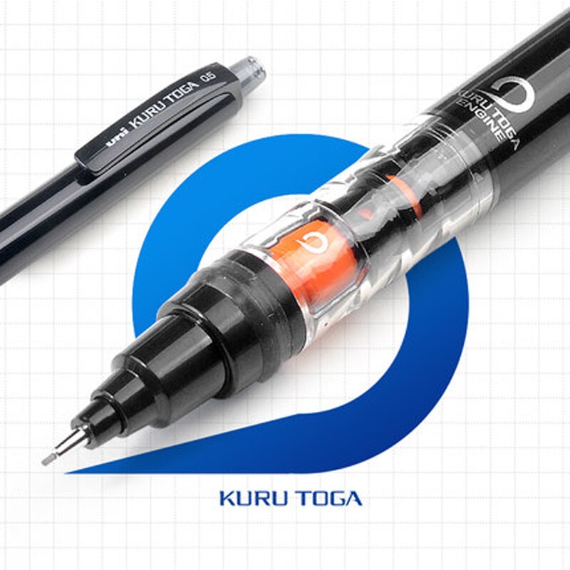 UNI KURUTOGA Mechanical Pencil M5-452 Writing Continuous Sketch 0.5mm Automatic Rotating Activity Pencil