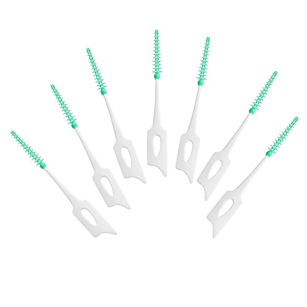 150pcs Silicone Interdental Brushes Between Teeth Floss Pick Care Brushes