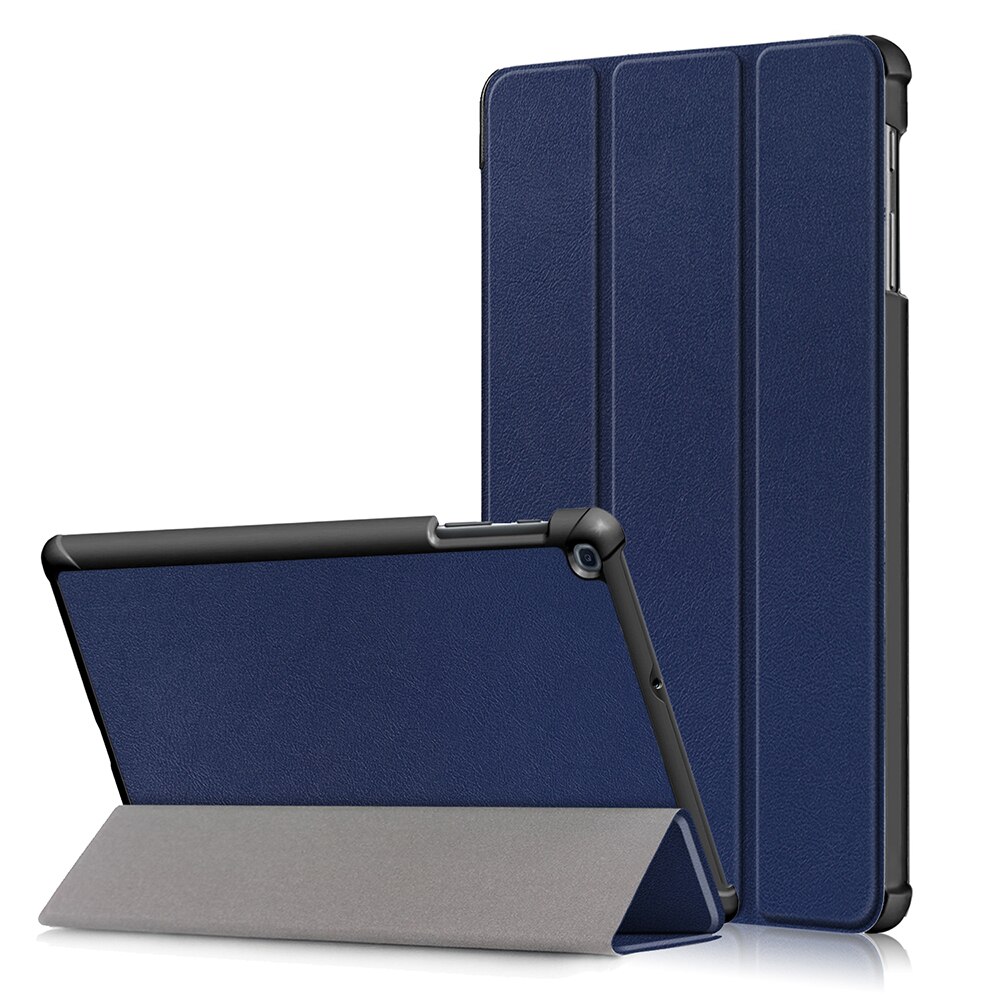 For Samsung Galaxy Tab A Case Cover 10.1 inch Tablet SM-T510 SM-T515 T510 T515 Magnetic Trifold Stand Case Funda: CY-T510.Deep Blue