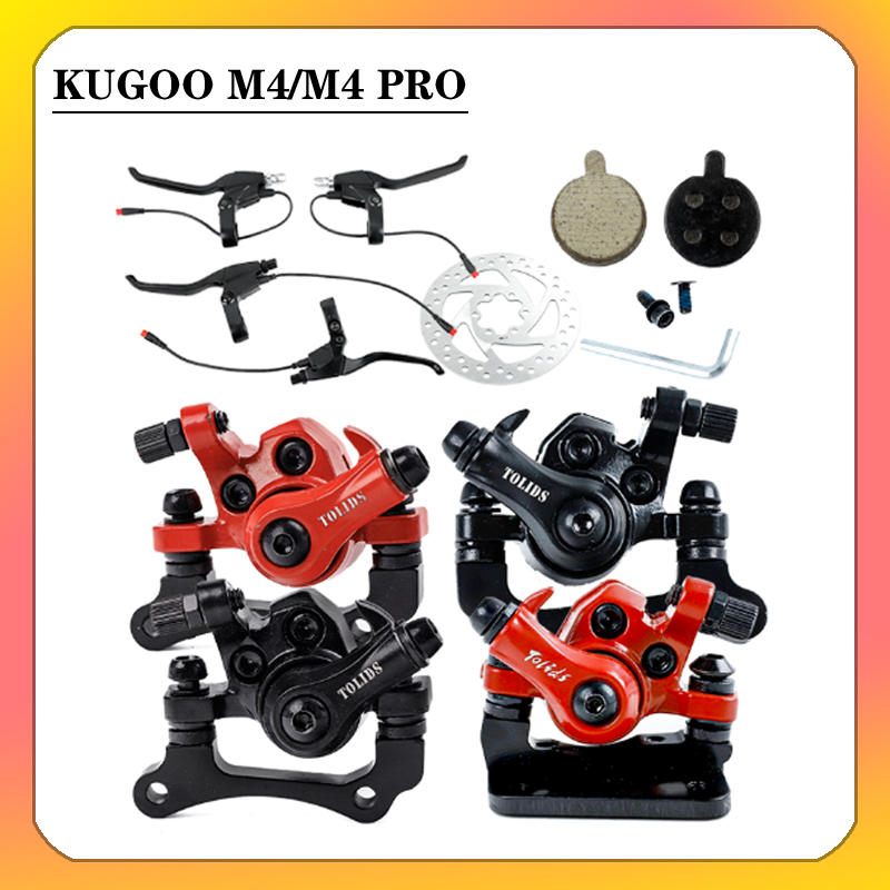 Scooter eléctrico KUGOOM4 de 8/10 pulgadas, varias piezas de repuesto de mantenimiento, herramientas, discos de freno, manillares de freno, pinzas de freno de disco