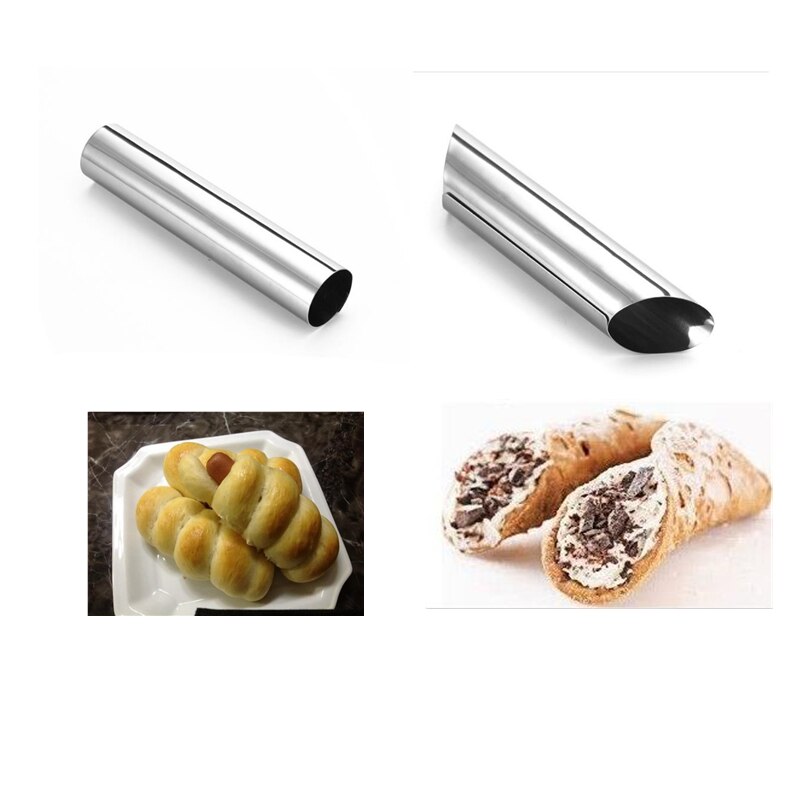 Bakken Kegels Roestvrij Stalen Spiraal Gebakken Croissant Brood Buizen Hoorn Pastry Roll Keuken Decorating Gereedschap FORME CANNOLI