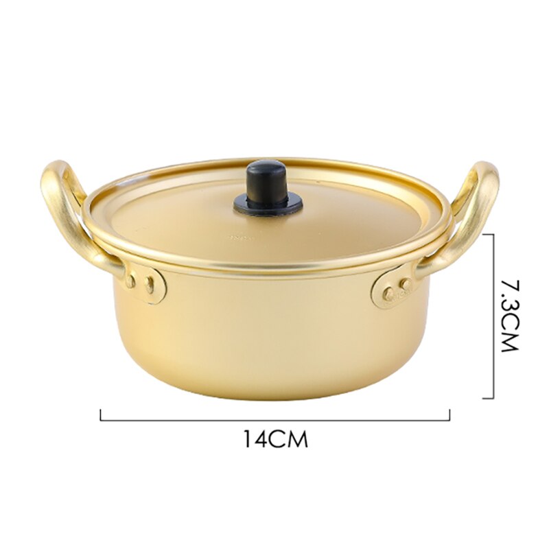 Gold Cooking Pots Fast Food Noodles Pot Soup Base Small Small Kitchen Saucepan Stockpot Utensils for Kitchen Cookware