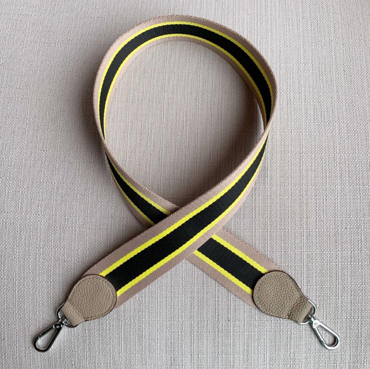 Breien brede tas riem leren handtas schouderriem accessoire zilveren gesp merk: 4