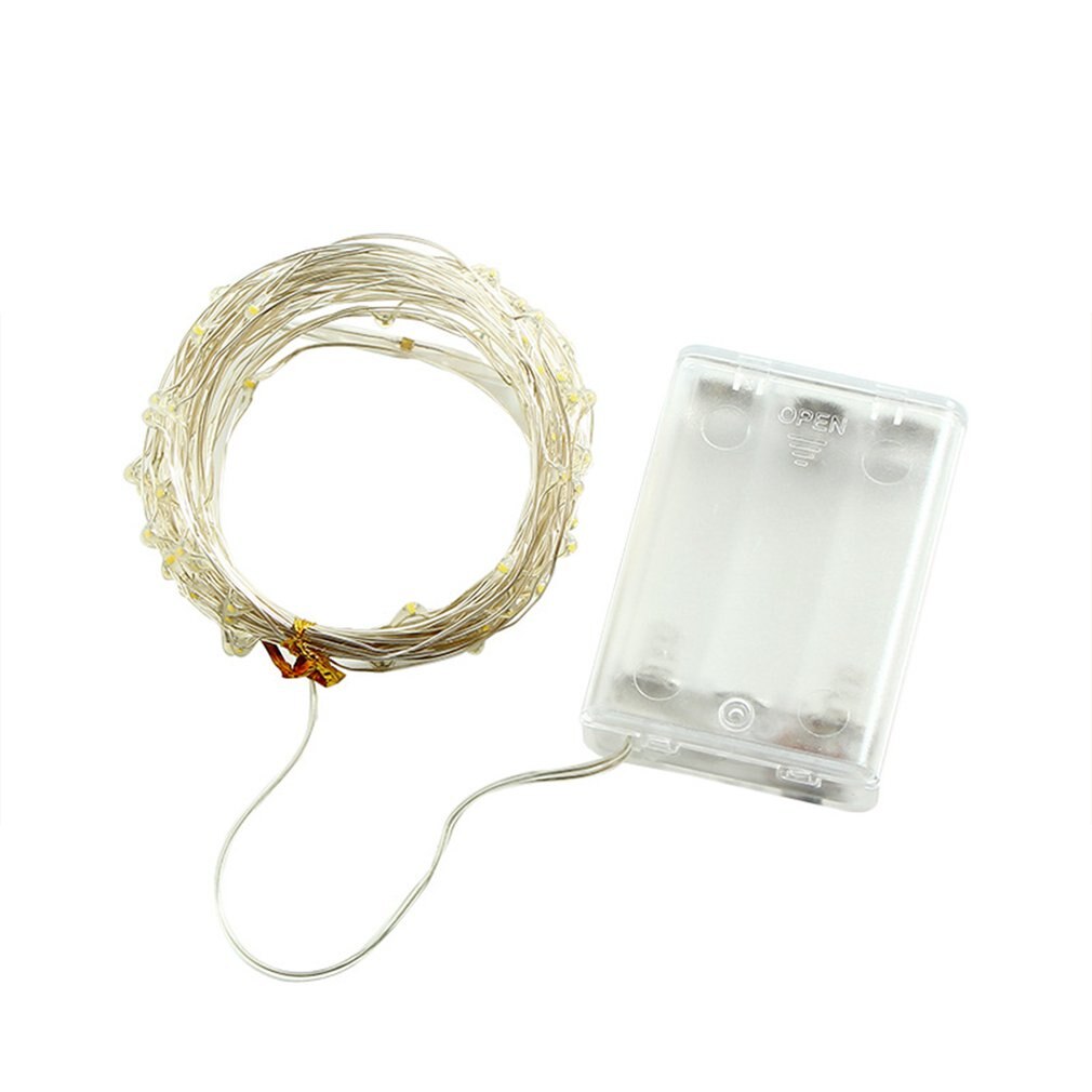 10 Meter 100 Verlichting Led Koperdraad String Kerstverlichting Silver Wire String