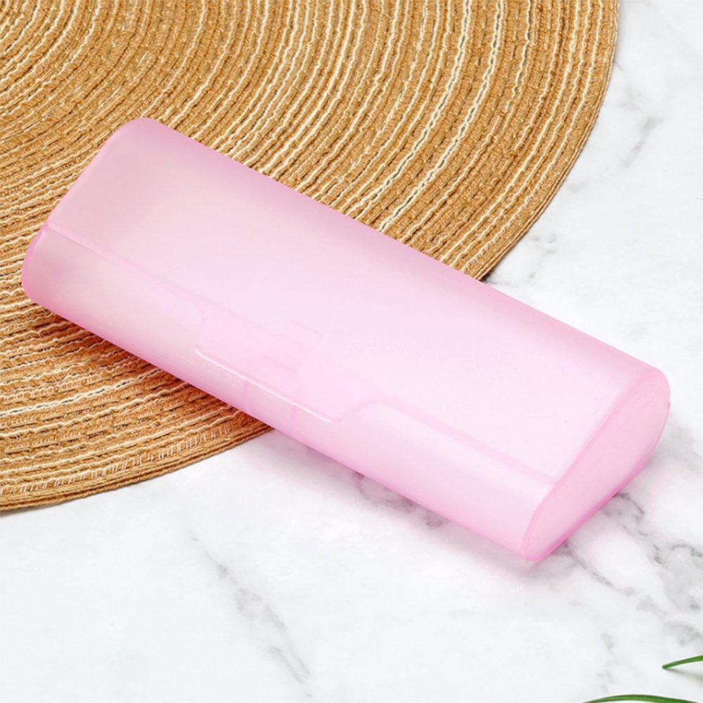 1Pcs Portable Plastic Semi-Transparent Glasses Case PP Glasses Eyeglass Box for Men Women