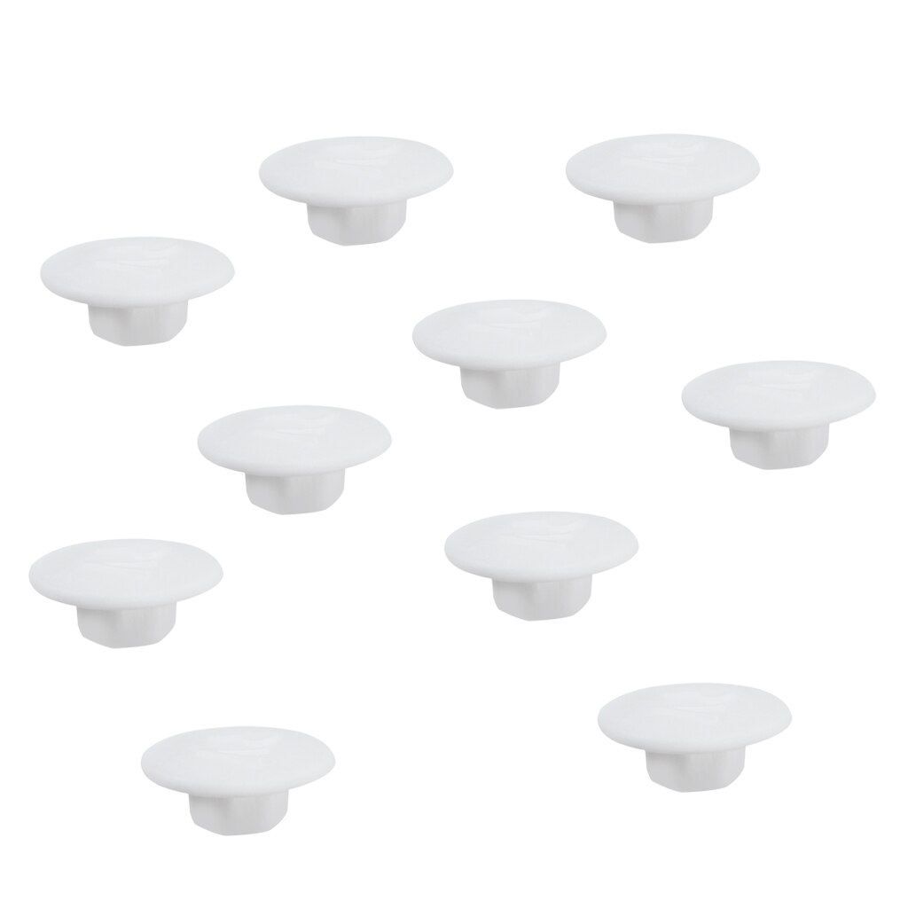 10 Pieces Bike Bicycle Headset Hex Socket Allen Bolt Screw Nut Head Cover Cap M5, 10mm Diameter, 4 Colors for Choose