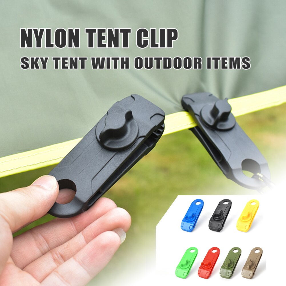 5Pcs Herbruikbare Dekzeil Clip Duurzaam Luifel Tent Sjorren Gesp Outdoor Camping Luifel Haak Winddicht Touw Tarp Clip