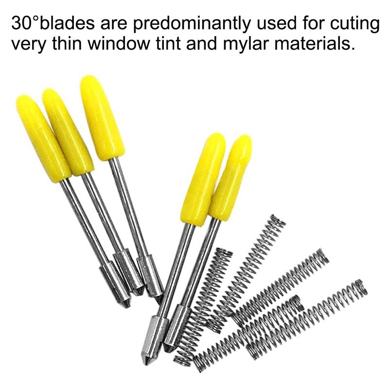 30 / 45 / 60 Degree Engraving Knives for Cb09 Cb09U Graphtec Vinyl Cutter Plotter Cutting Blades 90Pcs
