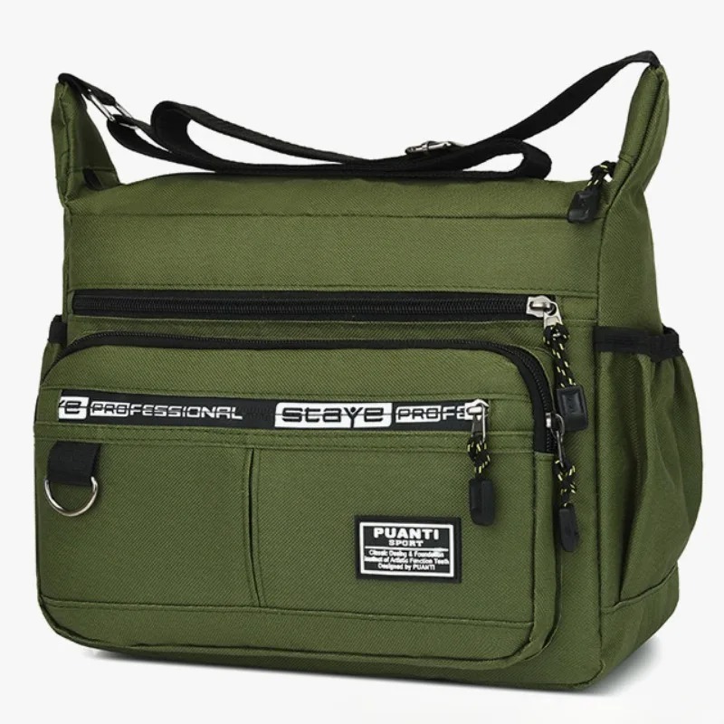 Mens Messenger Crossbody Shoulder Bags Men Small Sling Pack For Work Business Waterproof Oxford Packs Satchel Purse: green