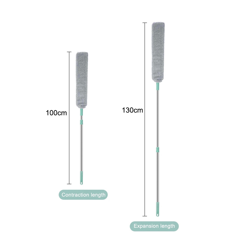 Dust Mop Floor Ceiling Cleaning Mop Long Handle Broom Bed Bottom Dust Cleaner Sofa Dust Removal Brush Household Cleaning Tool