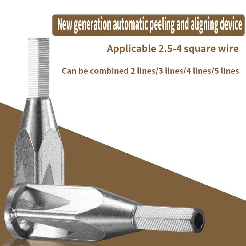 Kabel Connector Terminal Wire Twisting Tool Twister Lijn Voor Boormachine Drivers Automatische Elektrische Hand Twist Gereedschap Peel-Gratis