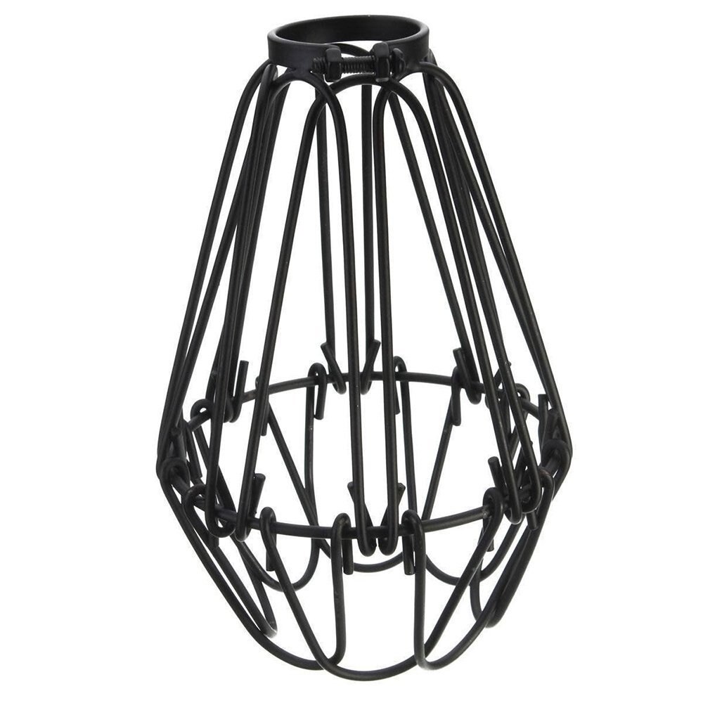 Rustik industriell vintage stil hängande hängsmycke metalltråd bur justerbar armatur lampskydd glödlampa skydd lampbur  d25
