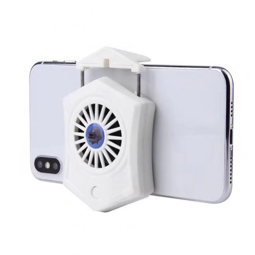P9 Universele Mobiele Telefoon Radiator Cooler Oplaadbare Telefoon Cooler Desktop Game Koelventilator Radiator Voor Samsung Huawei Telefoon: WHITE