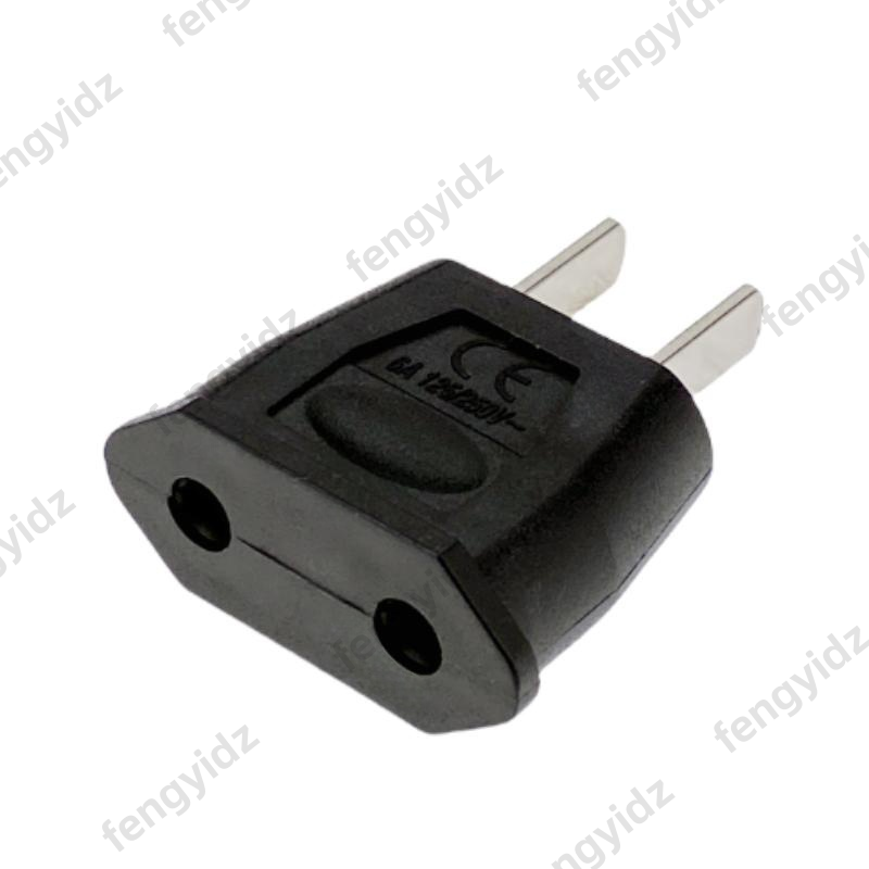 1/5/10 st. usa till eu amerikansk reseadapter 2 -stifts 4.0mm europeisk eu till usa-kontakt nätadapter omvandlare eluttag: Rosa / Eu-kontakt