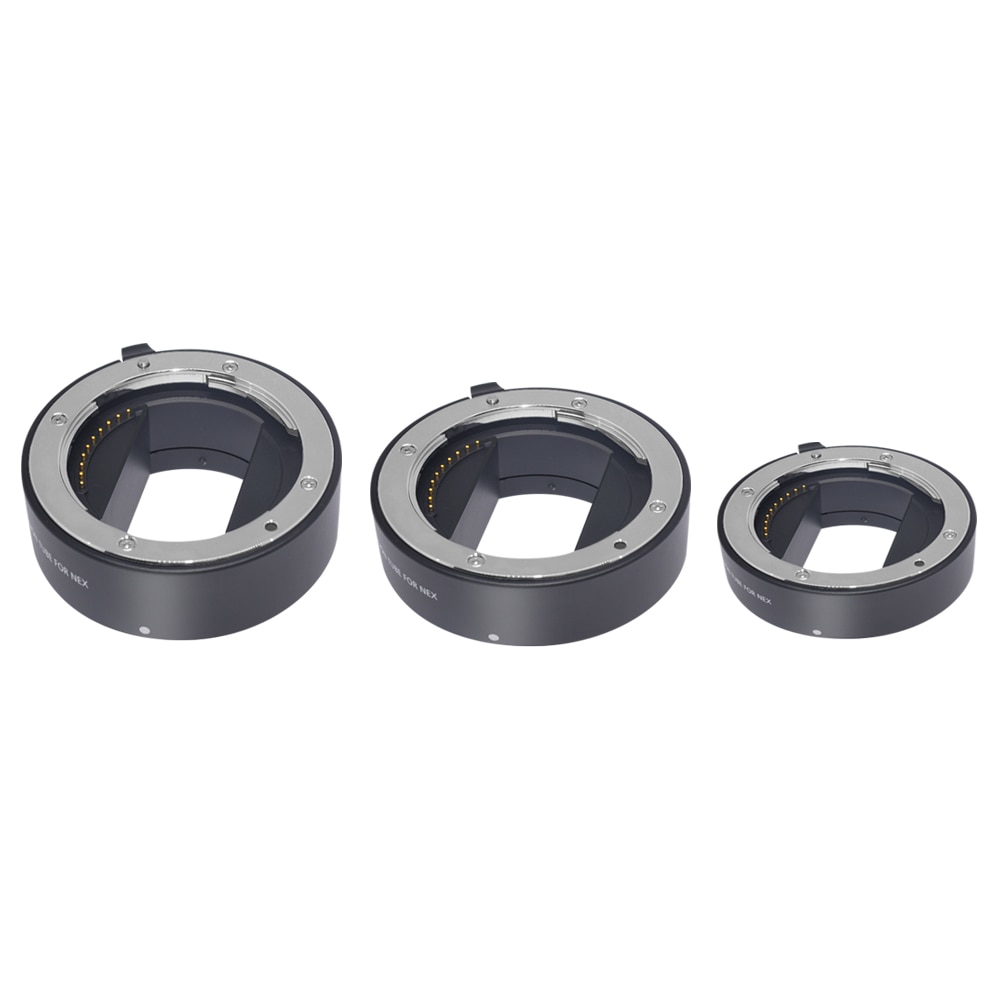 Mcoplus – bague d&#39;extension Macro en métal, mise au point automatique, 10mm 16mm 21mm pour Sony e-mount A7 A7II A7III A7SII A6000 A6300 A6500 nex 5