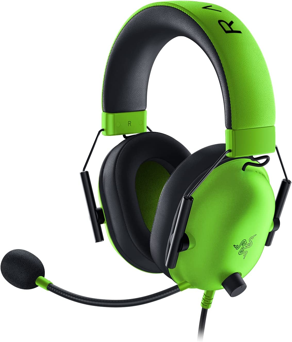 Razer BlackShark V2 X Wired Esports Headset Advanced Passive Noise Cancellation, 7.1 Surround Sound, Hyperclear Cardioid Mic: green