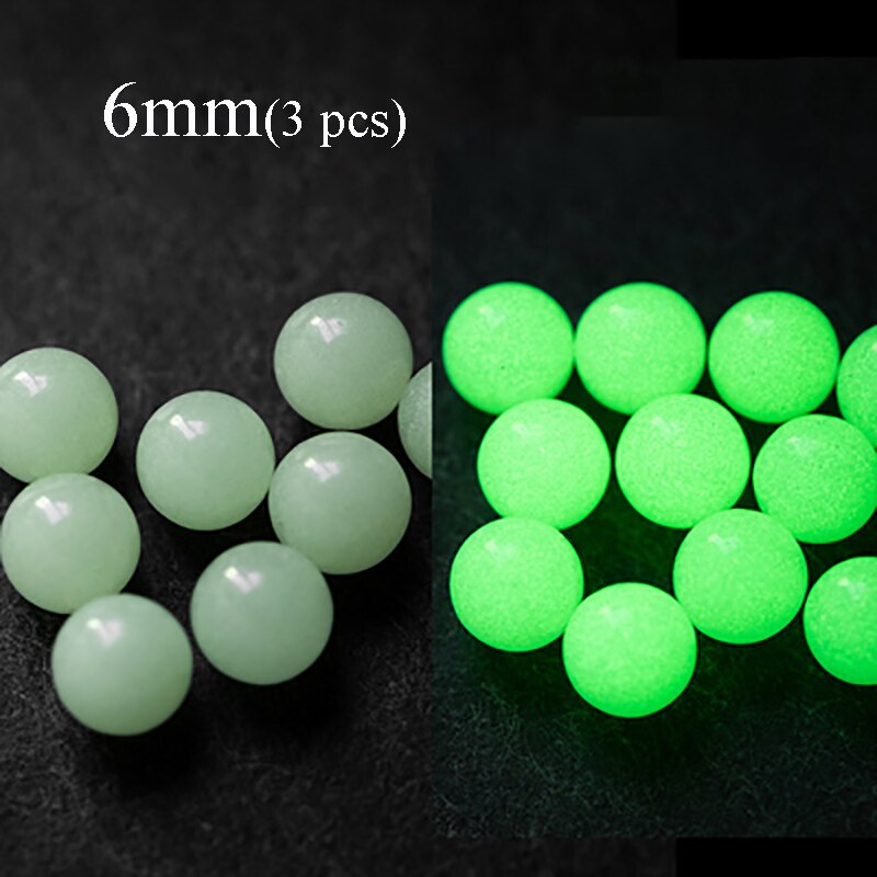 YUC Hand Spinner DIY akcesoria lekkie lśniące koraliki stal wolframowa koraliki 6mm Luminous 8mm miedziane koraliki mosiężne koraliki: 6mm Green